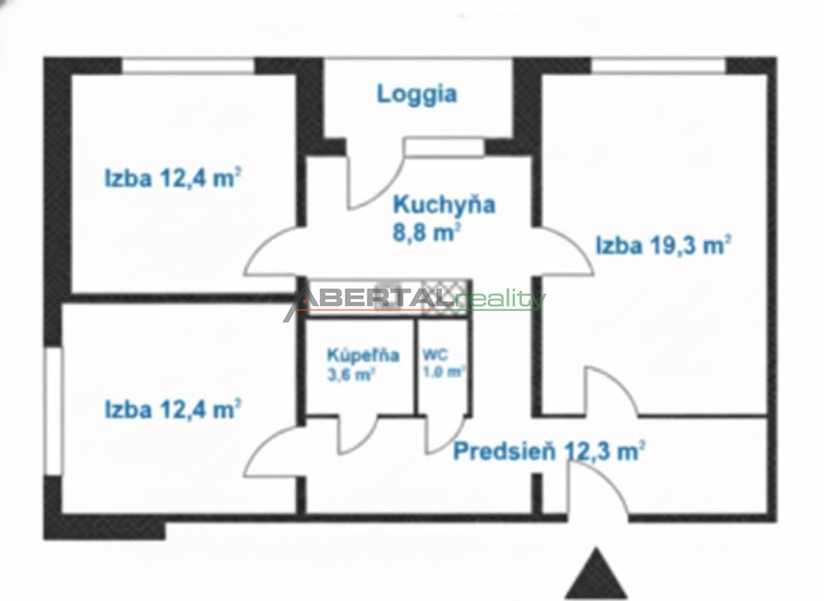 13 predaj Medveďovej Petržalka 3izb.byt pôdorys.jpg